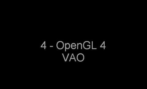 4. OpenGL 4 Vertex Array Objects (VAO) tutorial video preview